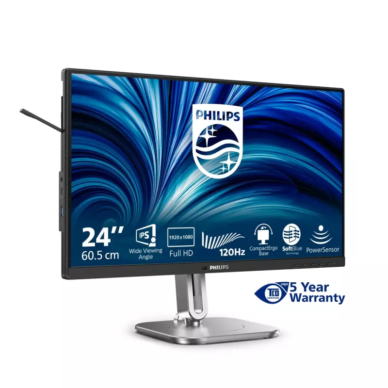 Philips 4000 series 24B2N4200/00 Computer-Monitor 60,5 cm (23,8 Zoll) 1920 x 1080 Pixel Full HD LCD Grau