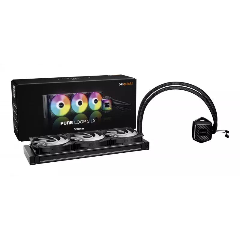 be quiet! PURE LOOP 3 LX Prozessor All-in-one-Flüssigkeitskühler 12 cm Schwarz 1 Stk.
