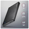 Axagon EE25-XA6C Kompakte Aluminium USB-C 5 Gbit/s – SATA 6G externe Box für 2,5 Zoll SSD/HDD