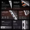 Axagon HMC-KB-NRD, USB 5Gbps Hub mit Tastatur, HDMI 4K/60Hz, 3x USB-A, SD/mSD, Audio, PD100, Nordisches Layout