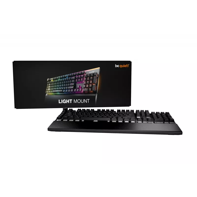 be quiet! Light Mount Silent Linear US ANSI Tastatur Gaming USB QWERTY US English Schwarz