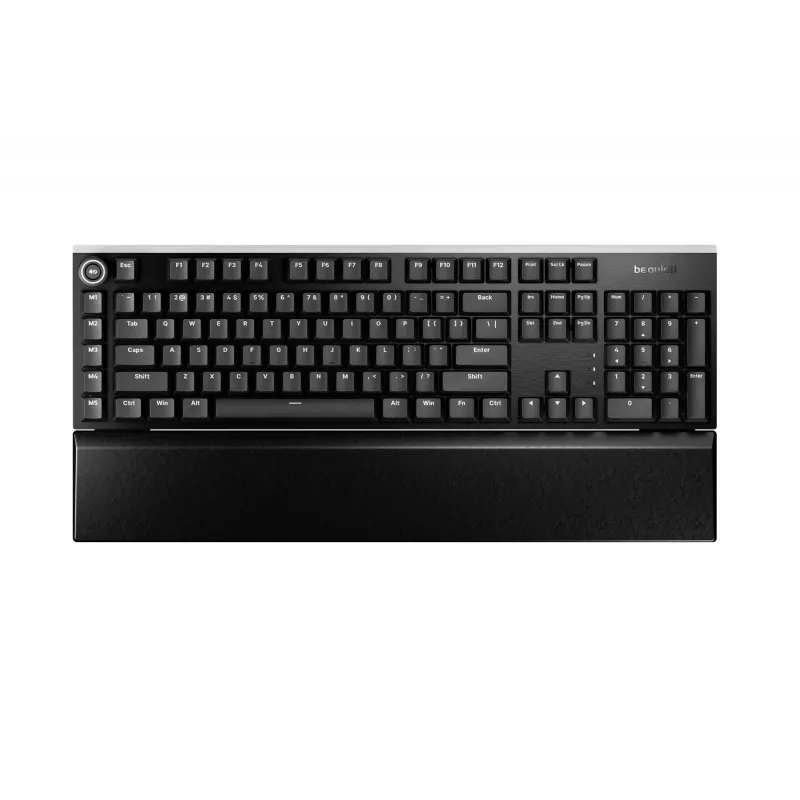 Mechanische Gaming-Tastatur be quiet! Light Mount Silent Tactile USB QWERTY US English, RGB, Full-Size, USB-Typ-A-auf-Typ-C-Kabel