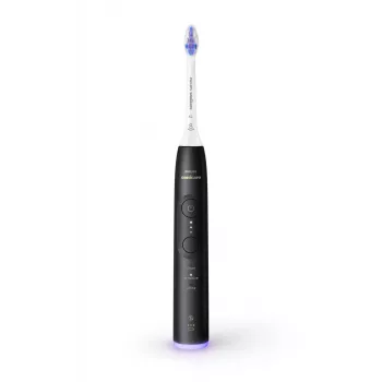 Philips Sonicare 6500 Series HX7411/02 Schallzahnbürste mit App, 62.000 Bewegungen/Min., Drucksensor, Timer, schwarz