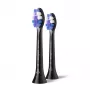 Philips Sensitive HX6052/88 2er-Pack Bürstenköpfe, 2 Stk., Schwarz, 3 Monate, Extra weich, Philips, Philips Sonicare