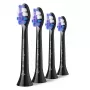 Zahnbürstenköpfe Philips HX6054/88 — 4er-Pack, extra-weiche Borsten, schwarz