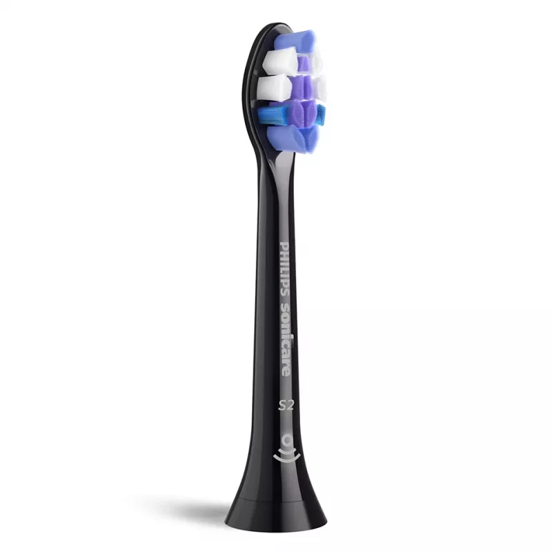 Zahnbürstenköpfe Philips HX6054/88 — 4er-Pack, extra-weiche Borsten, schwarz