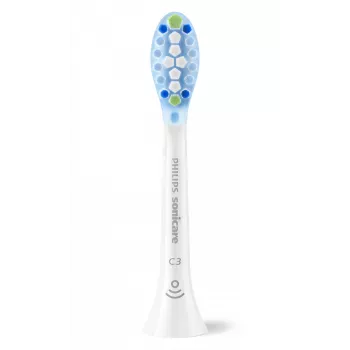 Philips Premium Plaque Defence HX9042/87 2er-Pack Bürstenköpfe, 2 Stück, Weiß, 3 Monate, Mittel, Philips