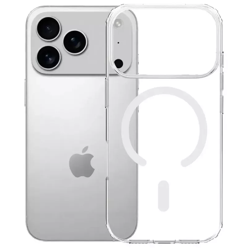 Schutzhülle 3MK Armor MagCase für Apple iPhone 17 Pro, magnetische Befestigung, transparent/rauchfarben