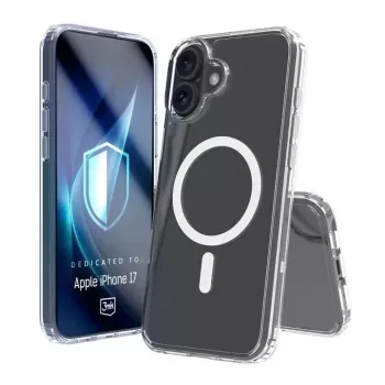 Handyhülle 3MK für Apple iPhone 17, transparente TPU/PU-Hülle, für 6,3 Zoll (16 cm) Bildschirm
