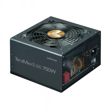 Netzteil ZALMAN TeramaxII SE 750 W ATX 18+10 Pin, 80 PLUS Gold, 120 mm Lüfter, schwarz