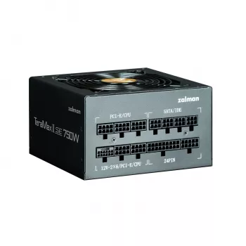 Netzteil ZALMAN TeramaxII SE 750 W ATX 18+10 Pin, 80 PLUS Gold, 120 mm Lüfter, schwarz