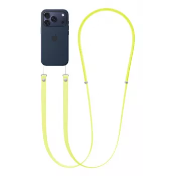 Umhängeriemen Apple Crossbody Strap Neon Gelb 2,08 m rPET Edelstahl