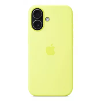 Cover Apple iPhone 17 Silikon Case mit MagSafe Neon Gelb