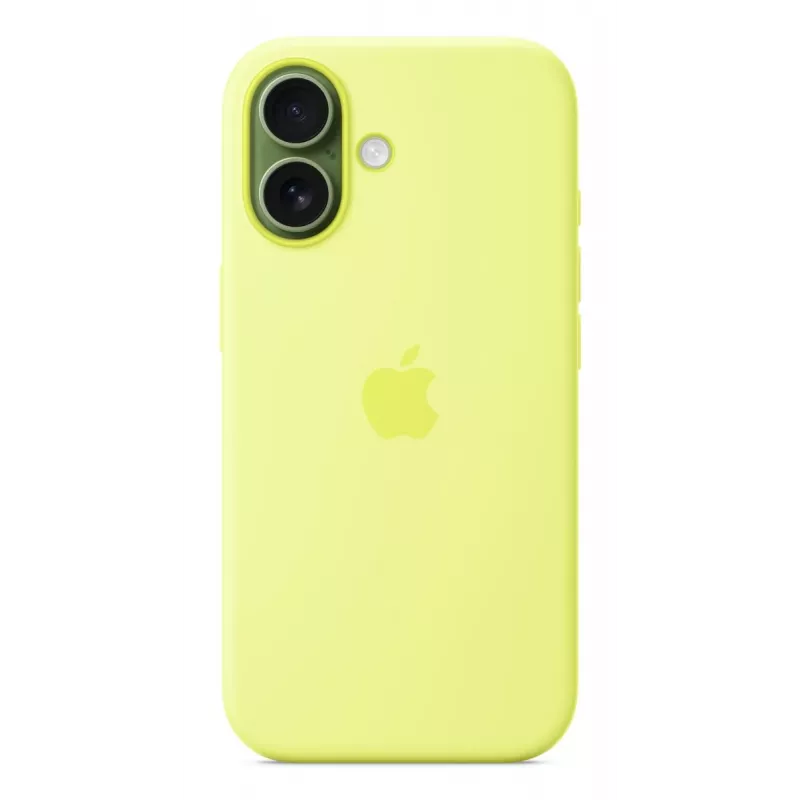 Cover Apple iPhone 17 Silikon Case mit MagSafe Neon Gelb