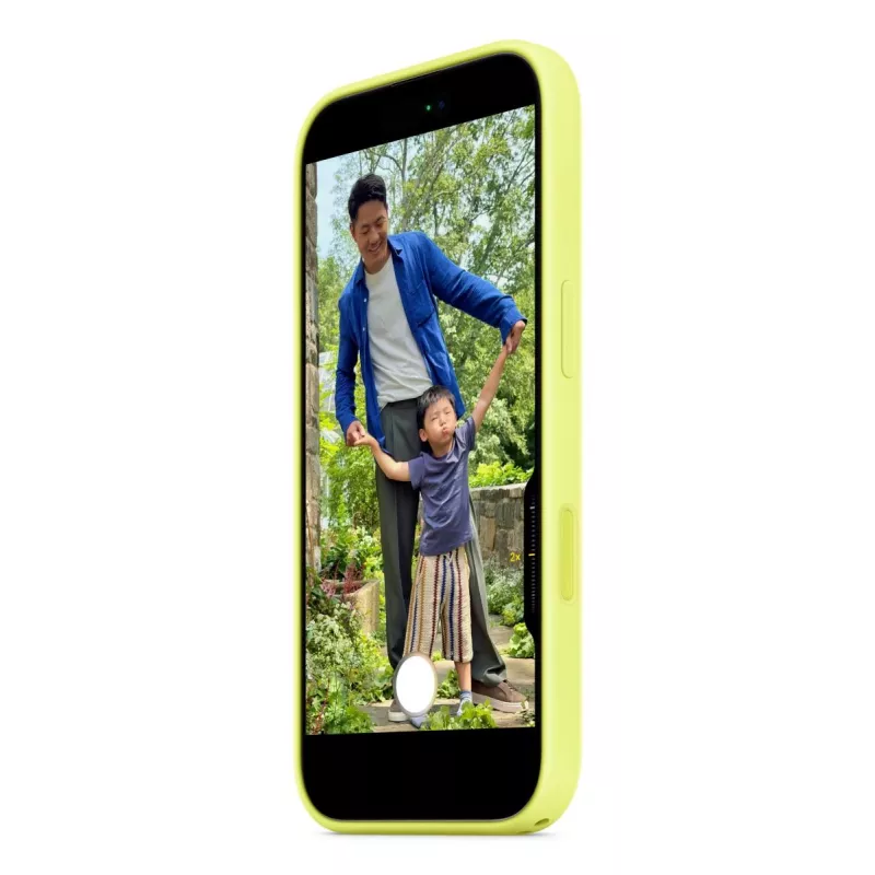 Cover Apple iPhone 17 Silikon Case mit MagSafe Neon Gelb