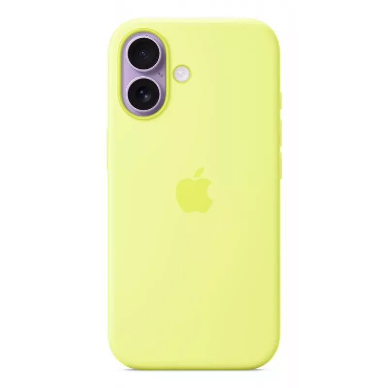 Cover Apple iPhone 17 Silikon Case mit MagSafe Neon Gelb