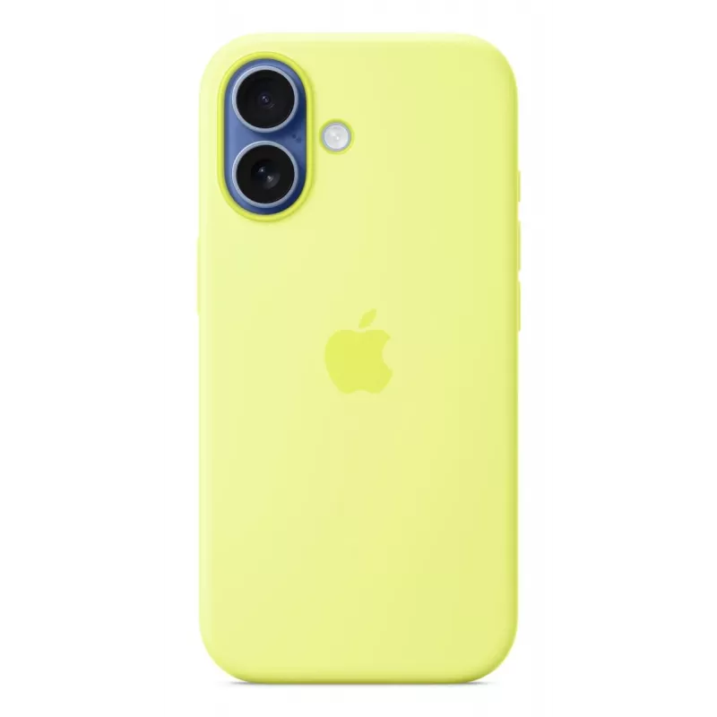 Cover Apple iPhone 17 Silikon Case mit MagSafe Neon Gelb