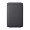 Kartenhalter Apple iPhone FineWoven Wallet mit MagSafe Schwarz Microtwill