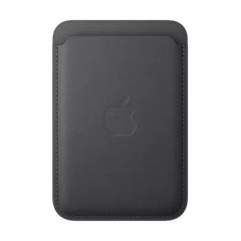 Kartenhalter Apple iPhone FineWoven Wallet mit MagSafe Schwarz Microtwill