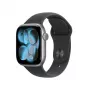 Apple Watch Series 11 GPS + Cellular 42mm Space Graues Aluminiumgehäuse mit schwarzem Sportarmband – S/M