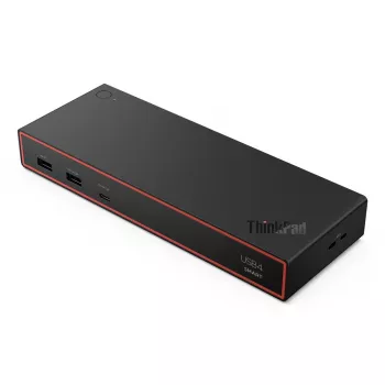 Dockingstation Lenovo ThinkPad USB4 Smart Dock 5500 – USB4-Host, 4x USB-A Gen2, HDMI, Gigabit-Ethernet, 135W-Netzteil, Eclipse Schwarz
