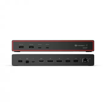 Lenovo ThinkPad Thunderbolt 4 Smart Dock Gen2 7500 Kabelgebunden Schwarz 100W Power Delivery 2500Mbit/s