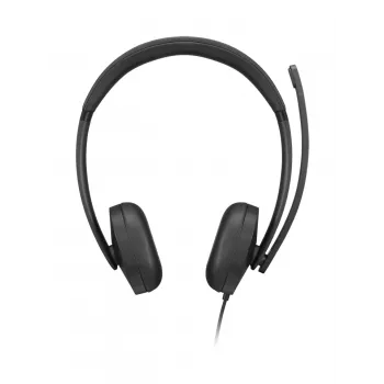 Lenovo VoIP Headset 5000 Kabelgebundenes Head-Band Büro/Callcenter USB Typ-C Schwarz