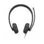Lenovo VoIP Headset 5000 Kabelgebundenes Head-Band Büro/Callcenter USB Typ-C Schwarz
