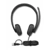 Lenovo VoIP Headset 5000 Kabelgebundenes Head-Band Büro/Callcenter USB Typ-C Schwarz