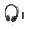 Lenovo VoIP Headset 5000 Kabelgebundenes Head-Band Büro/Callcenter USB Typ-C Schwarz