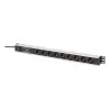 DIGITUS PDU - Aluminium-Rack-einbaubarer Frequenzfilter 2 m 16 A 3600 W 230 V AC 50/60 Hz 7x Sicherheit 2x Steckdose