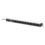 DIGITUS PDU - Aluminium-Rack-einbaubarer Frequenzfilter 2 m 16 A 3600 W 230 V AC 50/60 Hz 7x Sicherheit 2x Steckdose