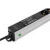 DIGITUS PDU - Aluminium-Rack-einbaubarer Frequenzfilter 2 m 16 A 3600 W 230 V AC 50/60 Hz 7x Sicherheit 2x Steckdose