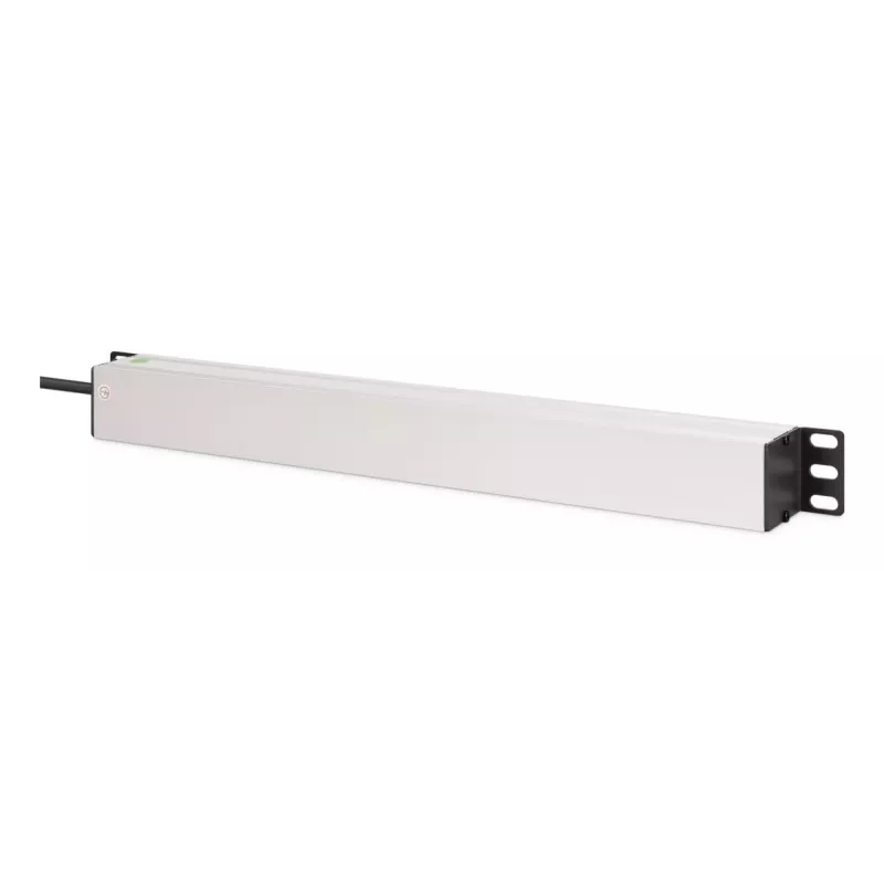 DIGITUS PDU - 1U Aluminium-Rackmount 8x Schutzkontaktsteckdose 1x Ausgang 16A 230VAC 50/60Hz IEC C20 Stecker