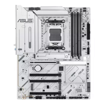 Motherboard ASUS X870 MAX GAMING WIFI7 W ATX — AMD X870, Sockel AM5, DDR5, 4 DIMM, Wi‑Fi 7, 2,5Gb LAN