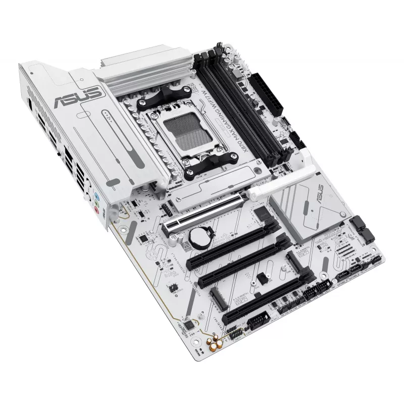 Motherboard ASUS X870 MAX GAMING WIFI7 W ATX — AMD X870, Sockel AM5, DDR5, 4 DIMM, Wi‑Fi 7, 2,5Gb LAN