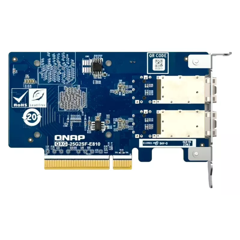 QNAP QXG-25G2SF-E810 Netzwerkkarte Intern Glasfaser 25000 Mbit/s