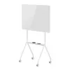 Whiteboard ergo office ER-306 — trocken abwischbare einseitige horizontale Tafel, 1190×790 mm, freistehend aus Stahl mit Rollen, magnetisch