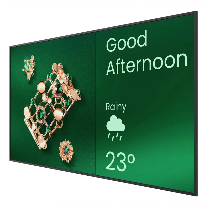 BenQ ST4304 Digital Signage Flachbildschirm 109,2 cm (43 Zoll) 350 cd/m² 4K Ultra HD Schwarz Eingebauter Prozessor Android 14 18/7