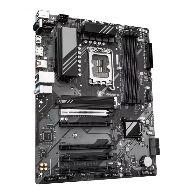 GIGABYTE B760 DS3H WIFI6E GEN5 Mainboard - Unterstützt Intel Core 14. Gen CPUs, 8+2+1 Phasen Digital VRM, bis zu 5600MHz DDR5, 2xPCIe 4.0 M.2, Wi-Fi 6E, 1GbE LAN, USB 3.2 Gen 2x2