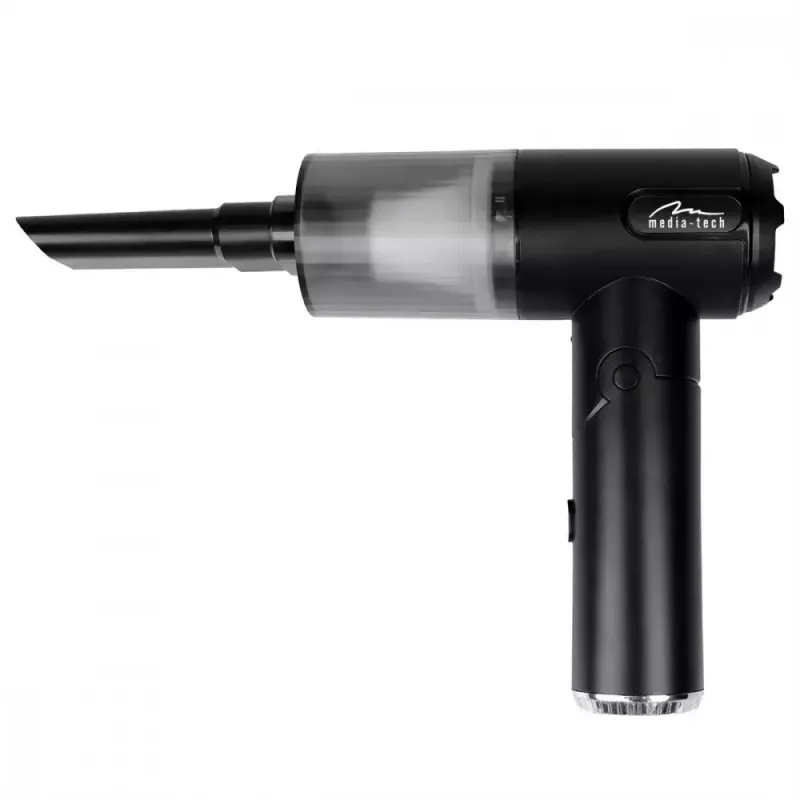 Mini-Gebläse MEDIA-TECH MT6538 2 IN 1 Jet Air Duster — kabelloser Handreiniger, 2000 mAh, 65 W, 2500 l/min, 7000 Pa