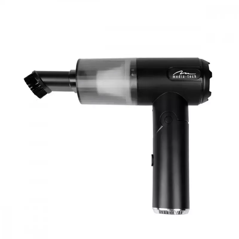 Mini-Gebläse MEDIA-TECH MT6538 2 IN 1 Jet Air Duster — kabelloser Handreiniger, 2000 mAh, 65 W, 2500 l/min, 7000 Pa
