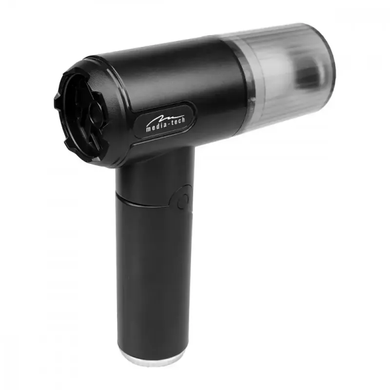 Mini-Gebläse MEDIA-TECH MT6538 2 IN 1 Jet Air Duster — kabelloser Handreiniger, 2000 mAh, 65 W, 2500 l/min, 7000 Pa