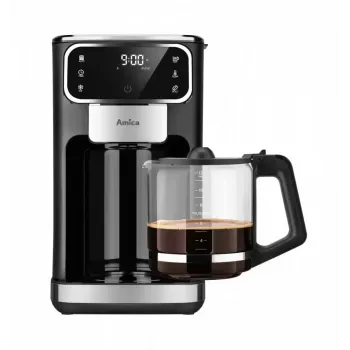 Amica CD2011 Filterkaffeemaschine mit LED-Display, 1100 W, 1,8 l, 6 Tassen, schwarz
