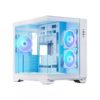 Chieftec GM-30W-TG-OP Computergehäuse Cube Weiß
