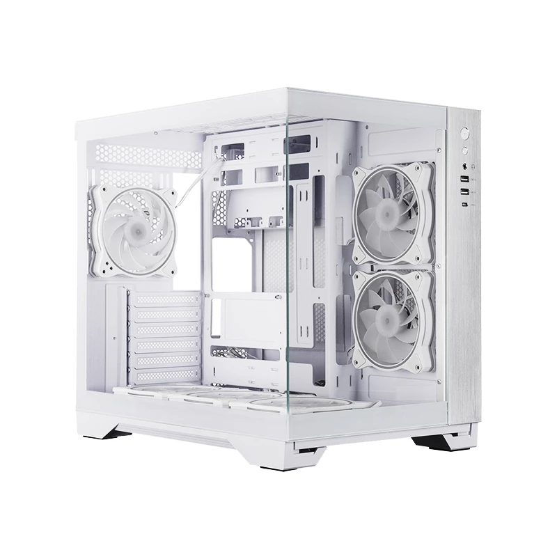 Chieftec GM-30W-TG-OP Computergehäuse Cube Weiß