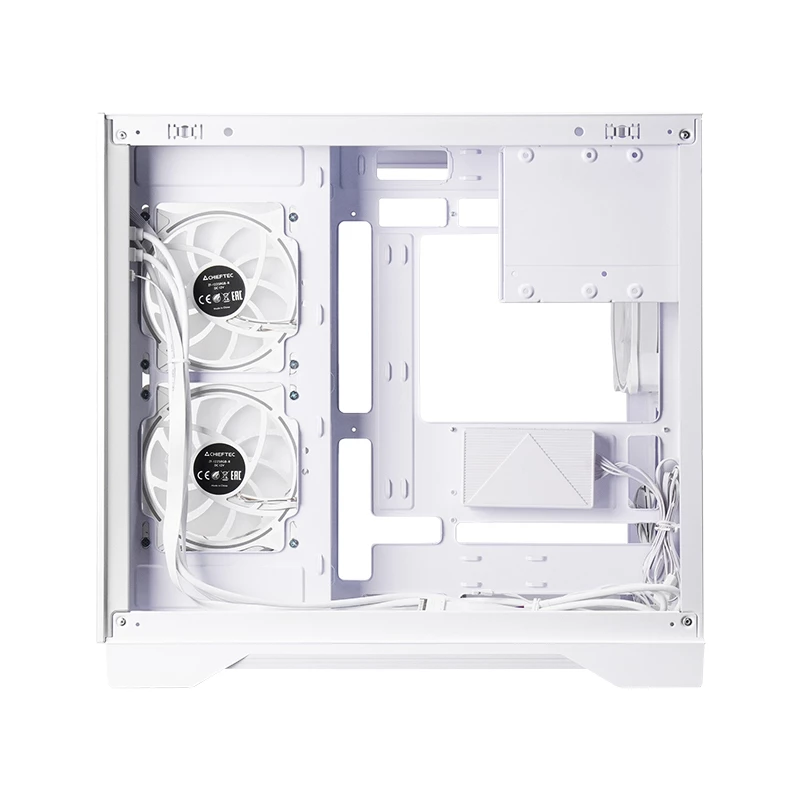 Chieftec GM-30W-TG-OP Computergehäuse Cube Weiß