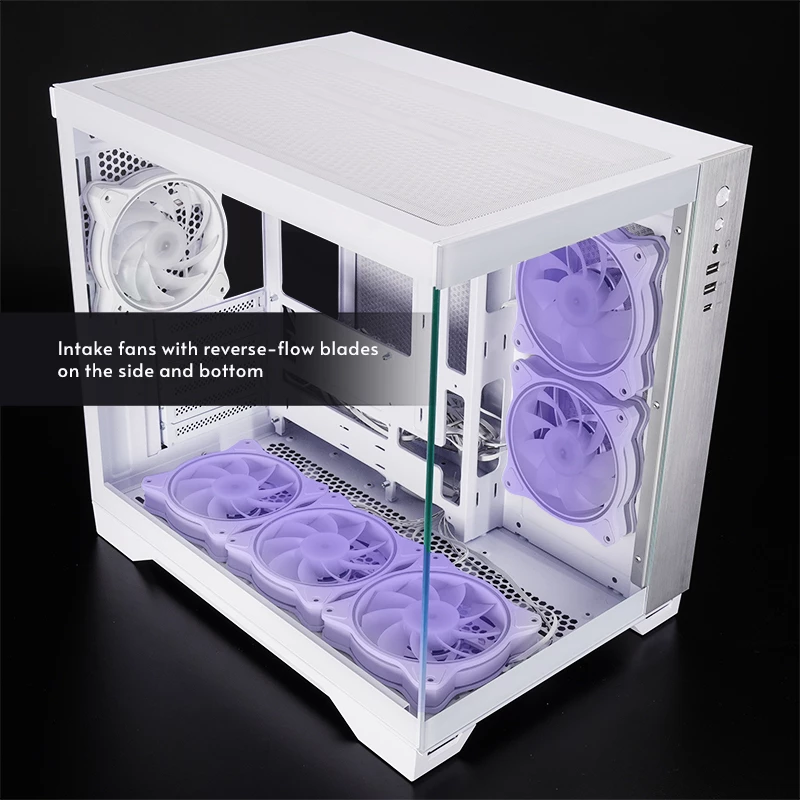 Chieftec GM-30W-TG-OP Computergehäuse Cube Weiß