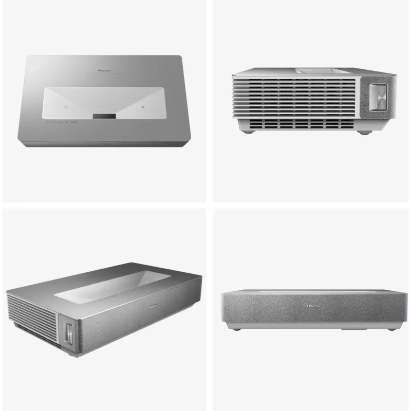 Hisense 120L5ND Projektions-TV Ultra-Kurzdistanz-Projektor 2700 ANSI Lumen DLP UHD 4K (3840x2160) Schwarz, Silber 3D