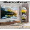 Hisense 120L5ND Projektions-TV Ultra-Kurzdistanz-Projektor 2700 ANSI Lumen DLP UHD 4K (3840x2160) Schwarz, Silber 3D